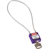 Cadenas de sécurité — Compact à câble, Violet, KD - Clé différente, Acier, 216.00 mm, 1 Boîte